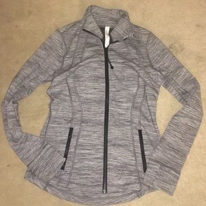 Lululemon Zip Up Jacket Heathered Grey